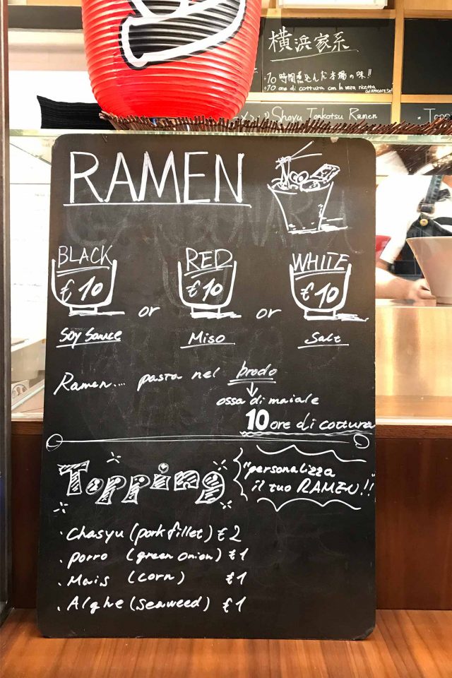 Ramen bar Akira al mercato centrale di roma