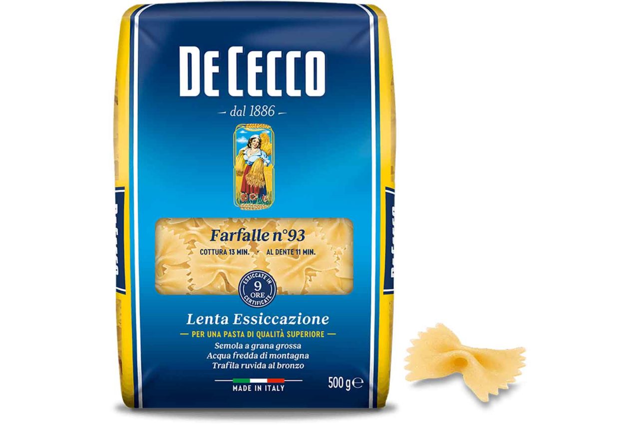 farfalle pasta De Cecco