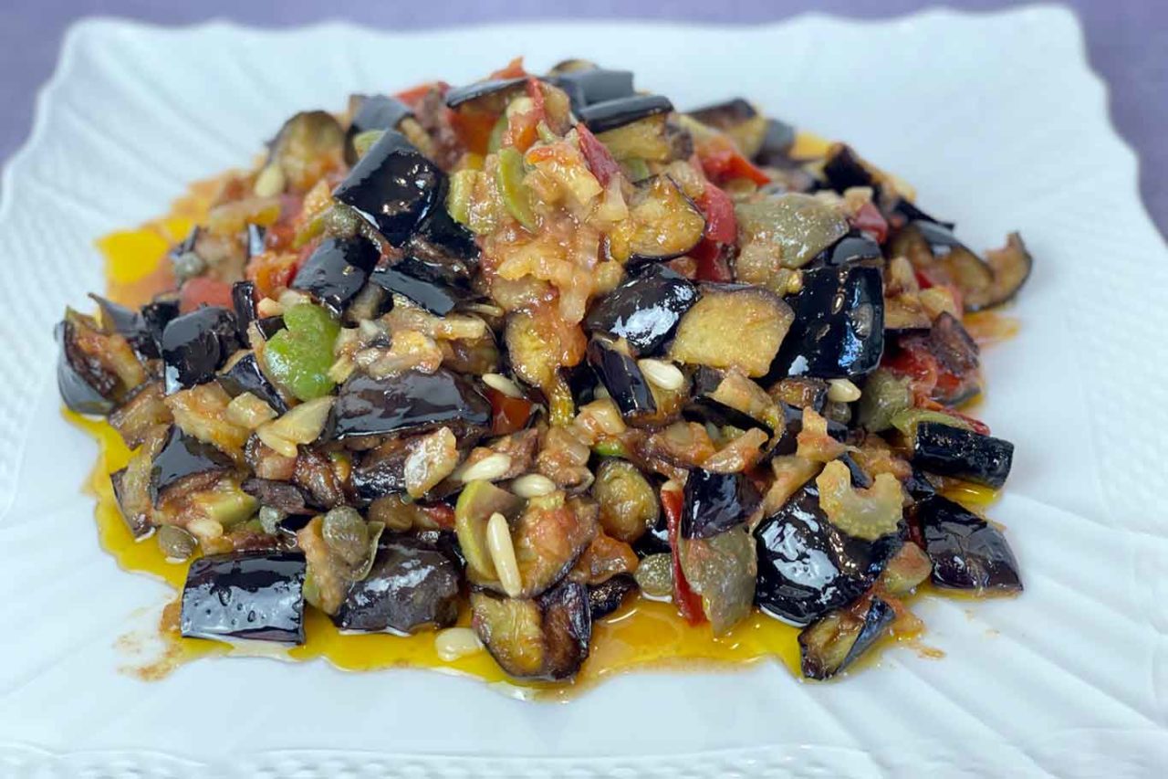 caponata siciliana alla messinese pronta