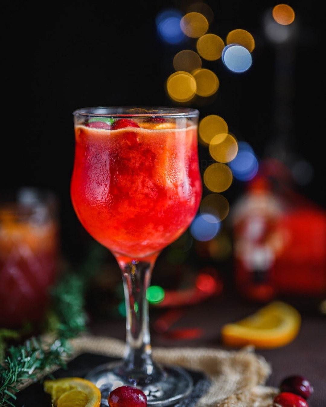 Aperitivo di Natale Sangria mirtilli