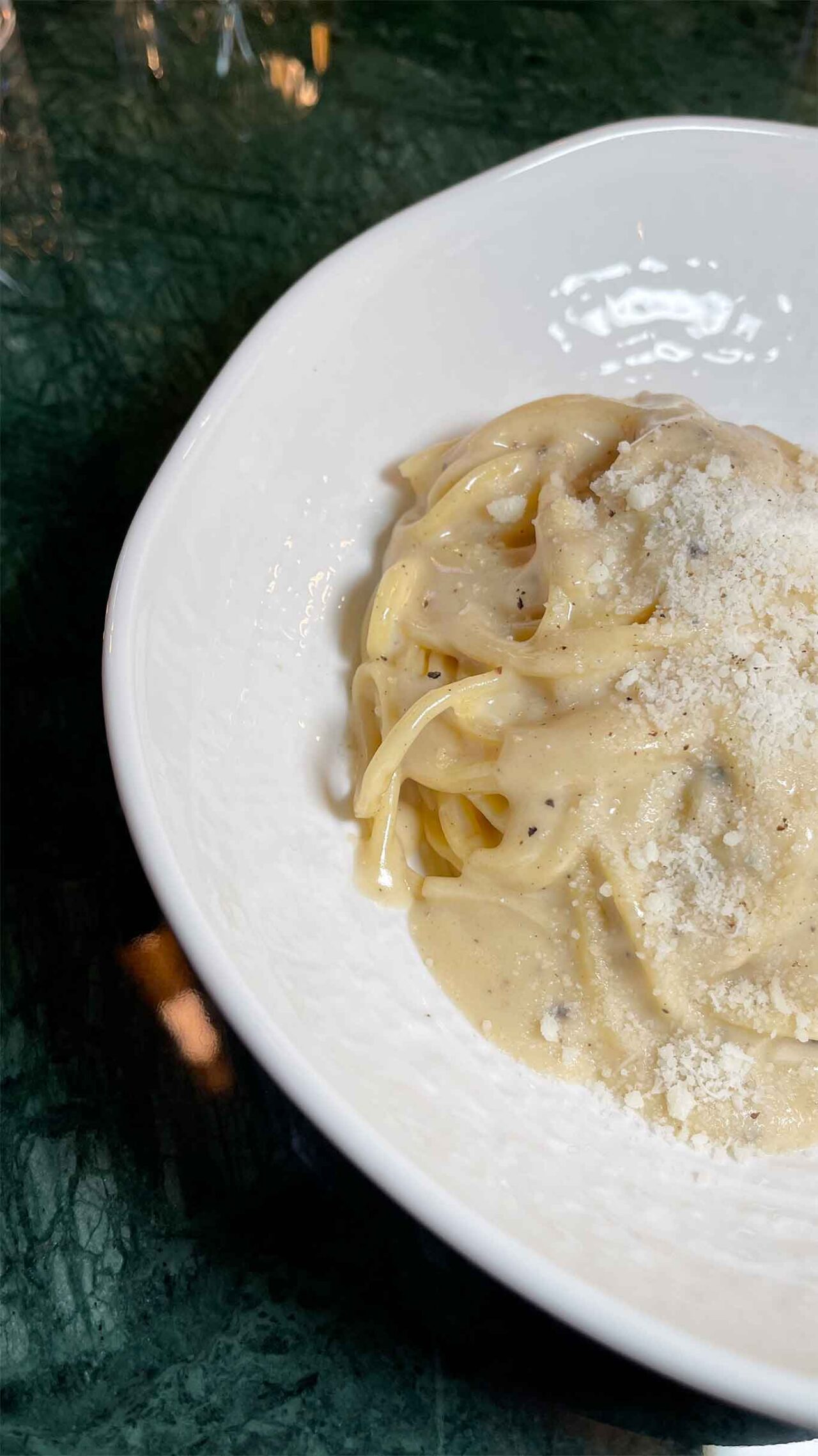 la cacio e pepe al ristorante di terra Gioia a Salerno