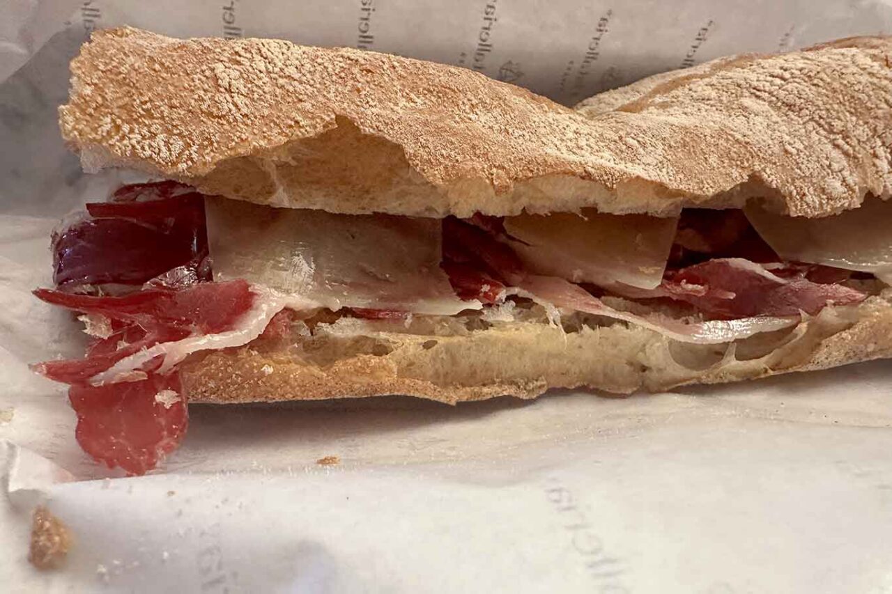 La Cristalleria a Milano panino Patamanchego