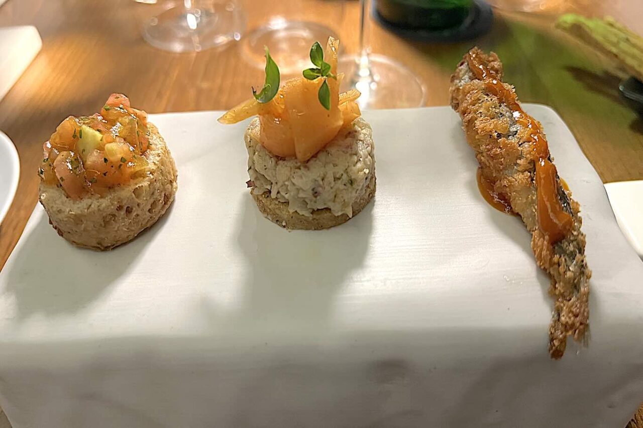 l'amuse bouche del ristorante Suscettibile a Salerno 